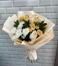 Букет цветов из:  Розы и Хризантемы #REPLACE_PRED# Хоринске