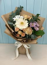 Букет цветов из:  Герберы и Хризантемы в Хоринске