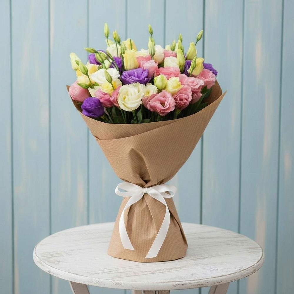 Букет цветов из: Лизиантусы в Хоринске