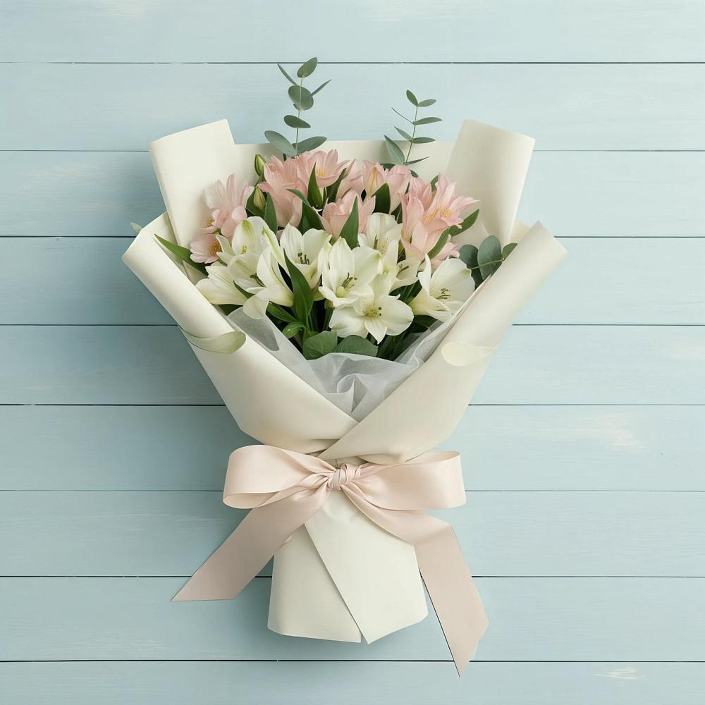 Букет цветов из: Альстромерии в Хоринске