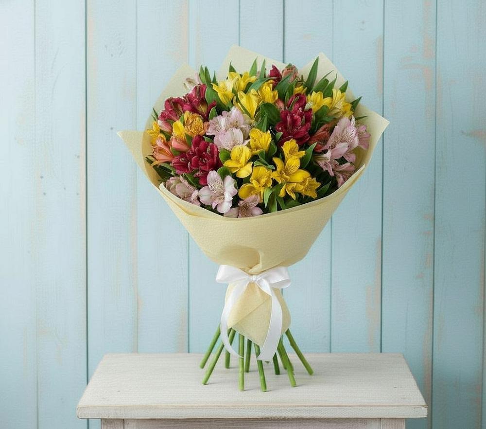Букет цветов из: Альстромерии в Хоринске