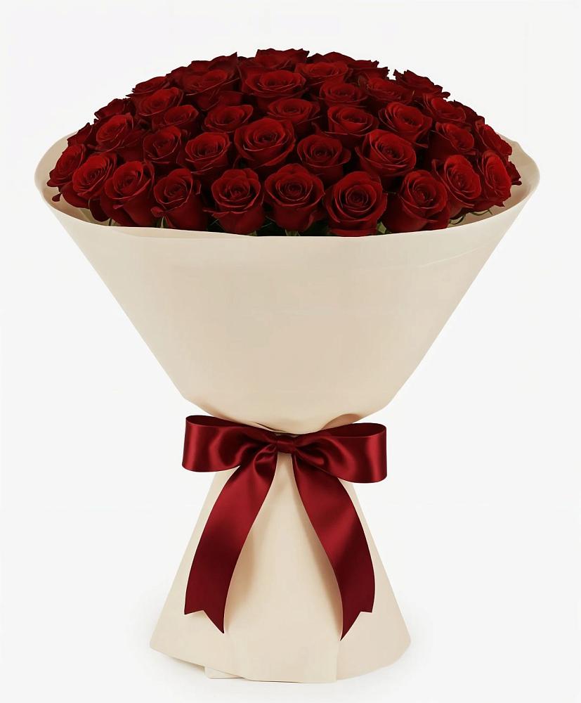 Букет 101 Бордовая роза Блэк Бакарра в Хоринске