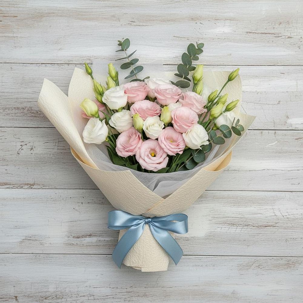 Букет цветов из: Лизиантусы в Хоринске